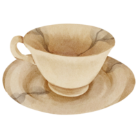 aquarelle vieux tasse png