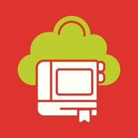 Cloud Library Vector Icon