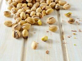 Group of pistachios photo