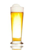 Beer glass isolated photo