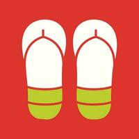 icono de vector de chanclas