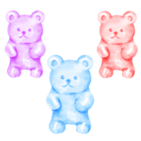 watercolor gummy bear png