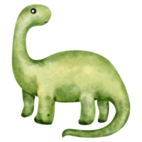 dibujos animados de dinosaurio acuarela png