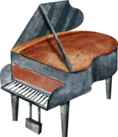 instrument de musique piano aquarelle png