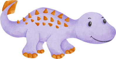 dibujos animados de dinosaurio acuarela png