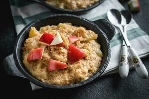 apple pie oatmeal photo