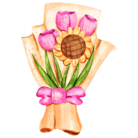 watercolor bouquet flower png