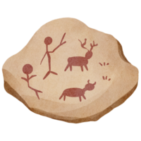 acuarela Roca cueva png