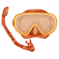 watercolor beach goggles png