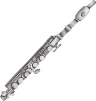 watercolor Flute music instrument png