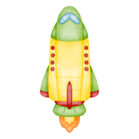 watercolor rocket clip art png