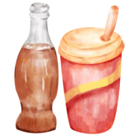 Cola aquarelle cinéma png