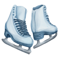 watercolor ice skating png