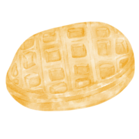 Waffel Aquarell Dessert png