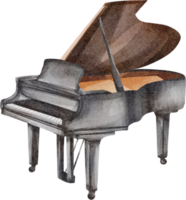 watercolor Piano music instrument png