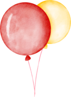 vattenfärg ballong klämma konst png