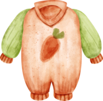 baby suit watercolor png