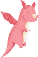 Aquarell Baby Drachen png