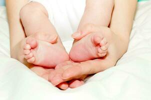 Baby girl feets photo