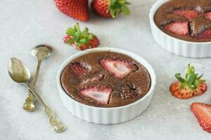 Fresh berry dessert photo