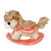 balanceo caballo bebé juguete png