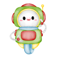 Aquarell Roboter ClipArt png