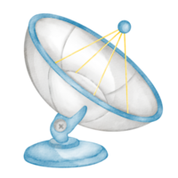 Aquarell-Satelliten-ClipArt png