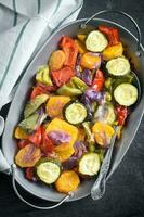 Fresh vegetables salad photo