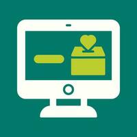 Online Donation Vector Icon