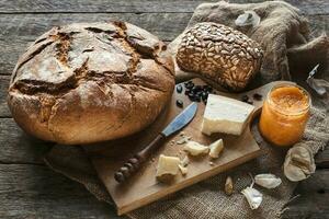 Bread and ajvar photo