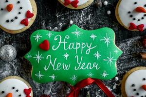 Traditional holiday cookies photo