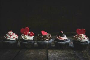 Love concept cupcakes photo