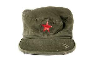 Forage cap with red star photo