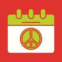 Peace Calendar Vector Icon