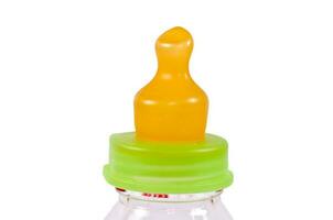 Baby bottle isolated photo