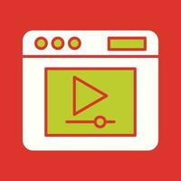 Video Player Vector Icon