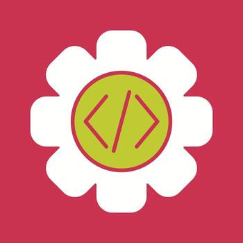 icono de vector de codificación