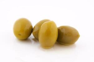 Olives isolated on white photo
