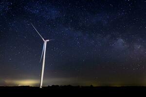 Night at long exposure photo