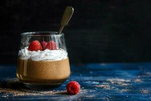 Raspberry chocolate mouse photo