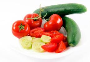 Fresh vegetables isolated photo