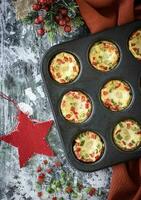 Muffins with vegetables photo