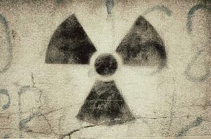 radioactivo pintada antecedentes foto