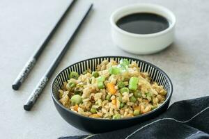 Fried rice entree bowl photo