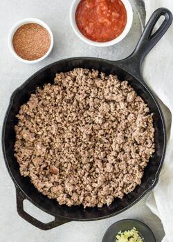 taco relleno conchas foto