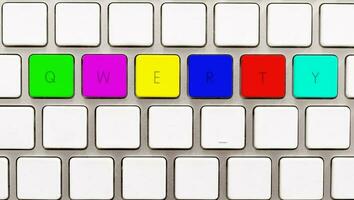 QWERTY teclado botones foto