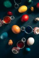 Colorful Easter eggs photo