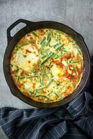 Baked cheese frittata photo