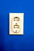 White Socket on the wall photo