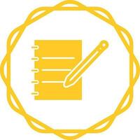 Notebook and Pen Unique Vector Icon